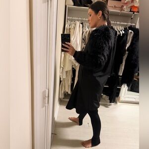 Women's Designer Boutique tall waterproof Black Ski & Snow Coat S